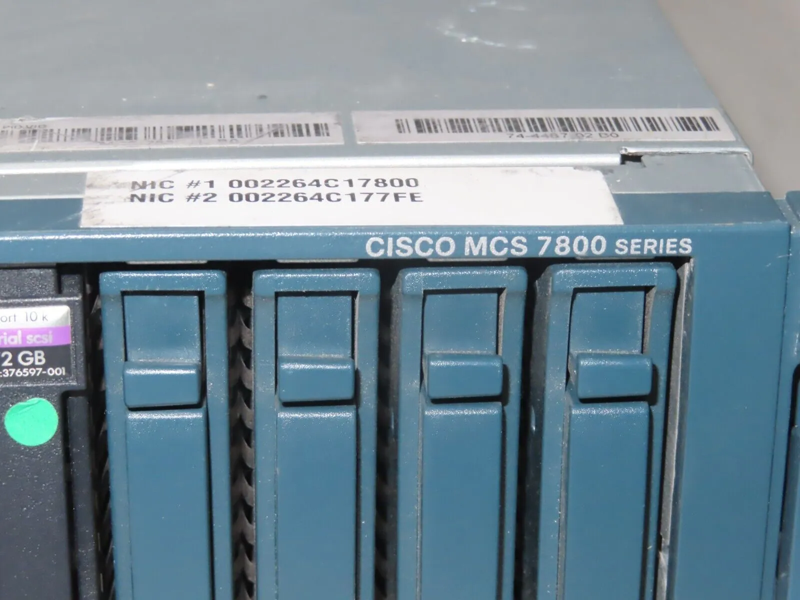  SERVEUR RACK CISCO MCS 7800 ** 64 Géga // 2 bloc // 950 dt 