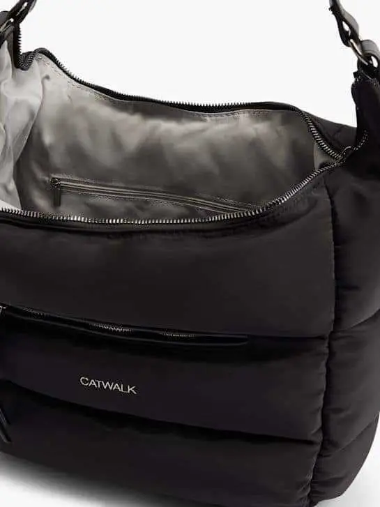  Beau Sac matelassé à bandoulière Catwalk noir 