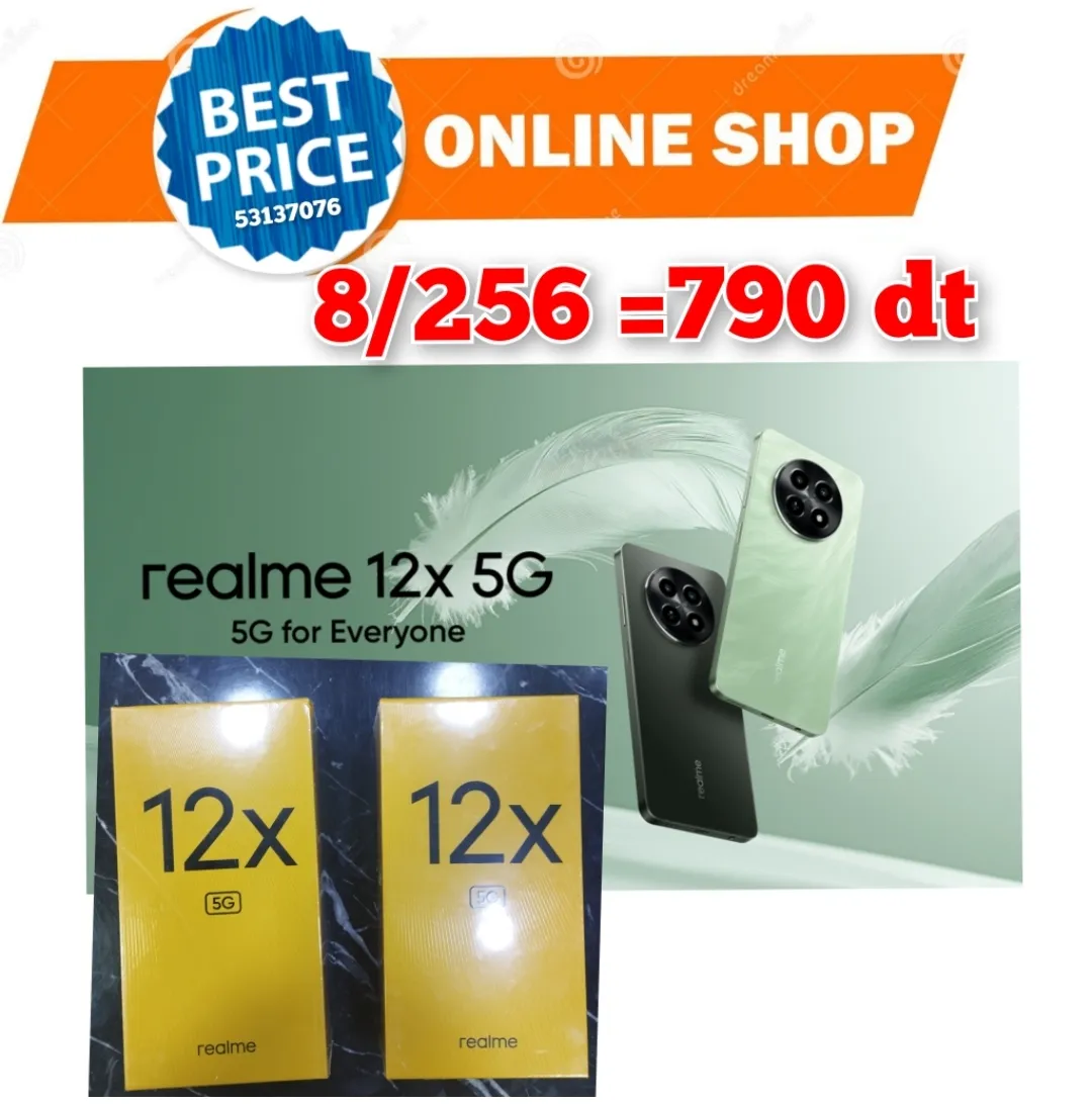  ????Realme 12X 5G 8/256 Cacheté paquet fermé #Validé✔️ 