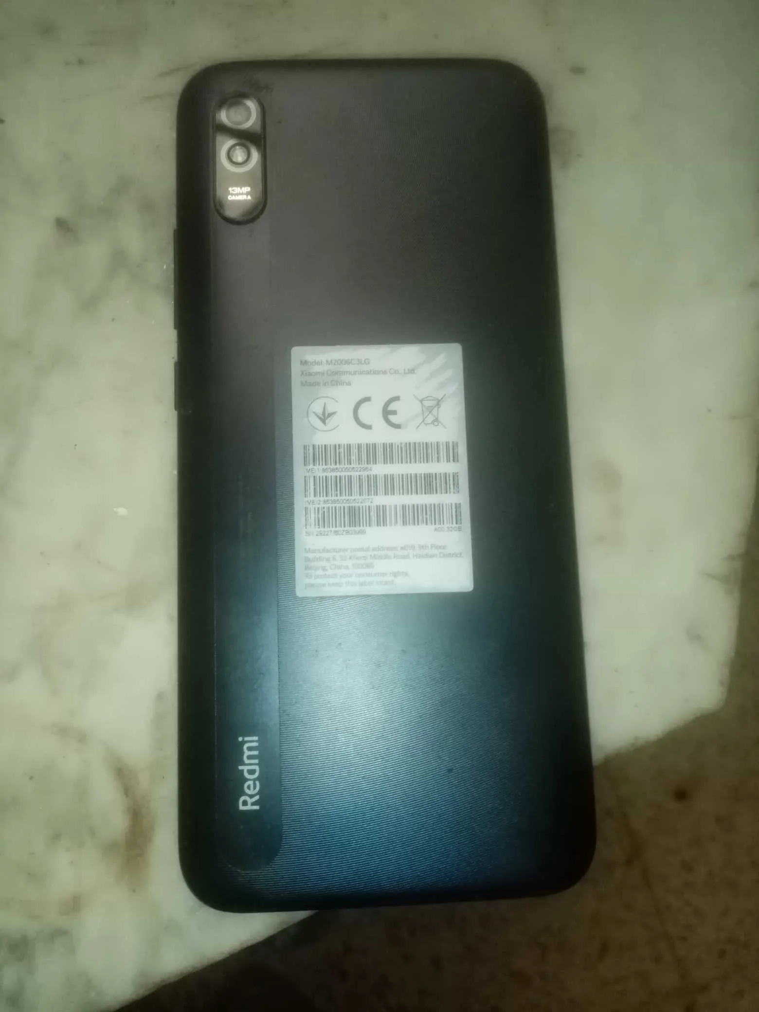  Xiaomi redmi 9A noir comme neuf 