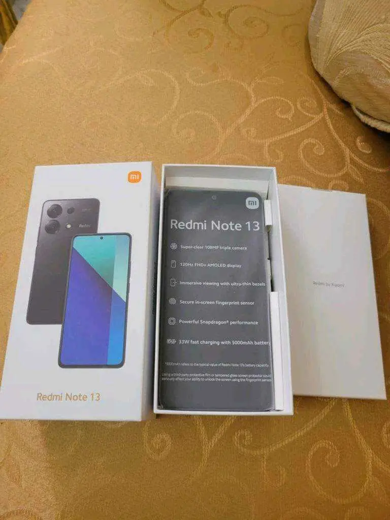  redmi note 13 neuf et jamais utilisée ram 6g stockage 128g 