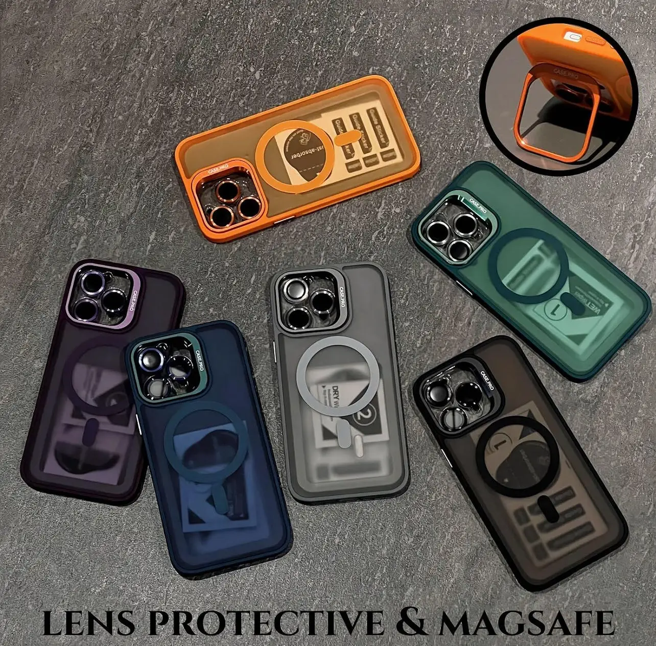  Coque pour iPhone 14 Pro Max - Camera lens - MagSafe - Support - Au Meilleur Prix en Tunisie 