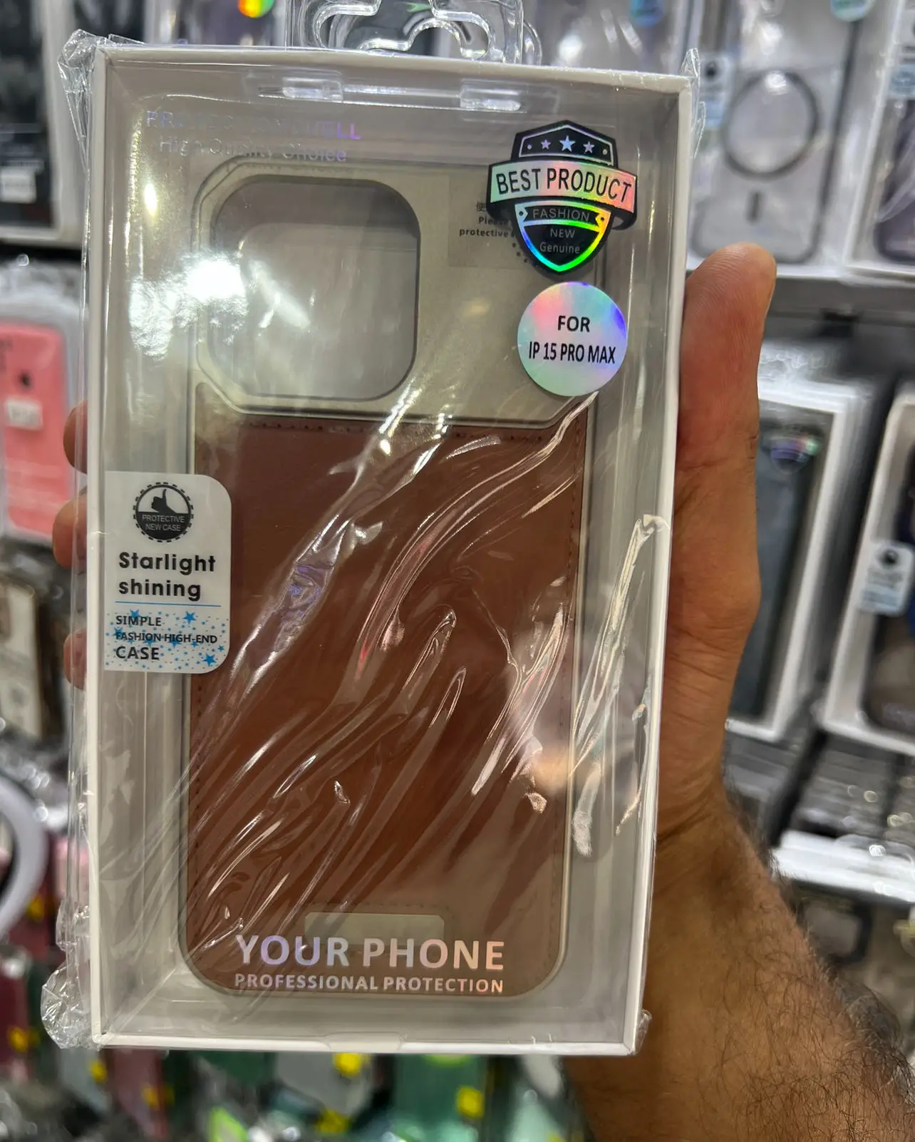  Coque pour iPhone 15 Pro max leather luxe - En Tunis 