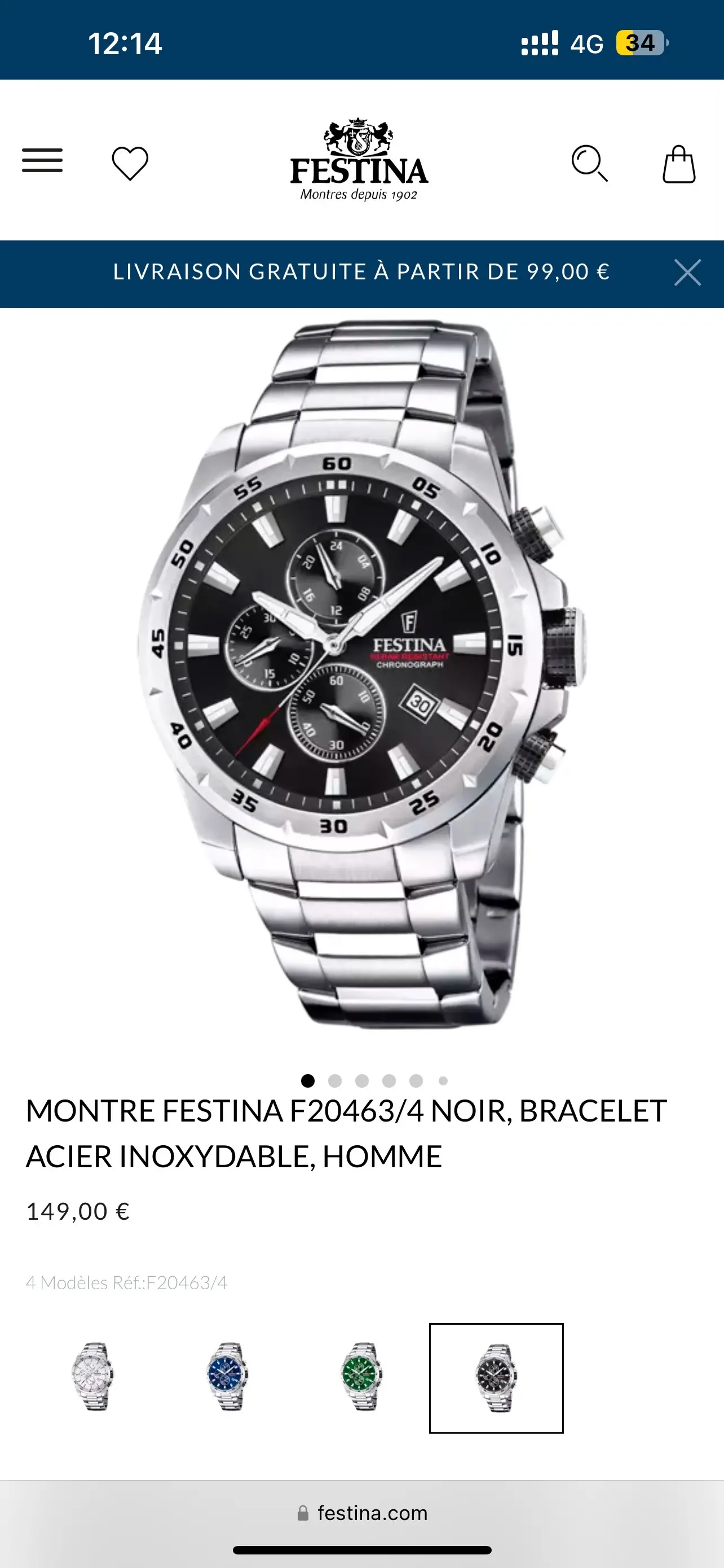  Montre Festina cachetè avec Garantie forsa ???? 