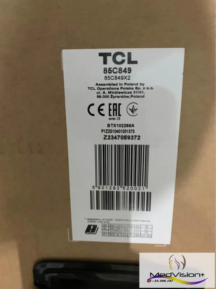  ????TCL 85pouces QMini Led (C849) _Européenn_ 