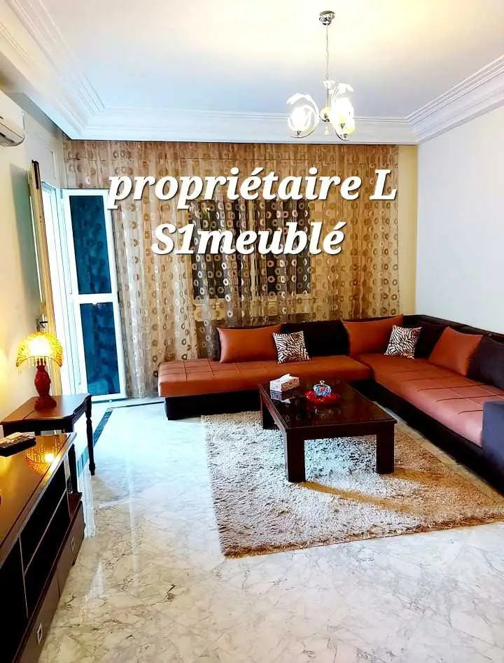  Excellent Apt S+1 meublé Ennasr2 pr étranger 