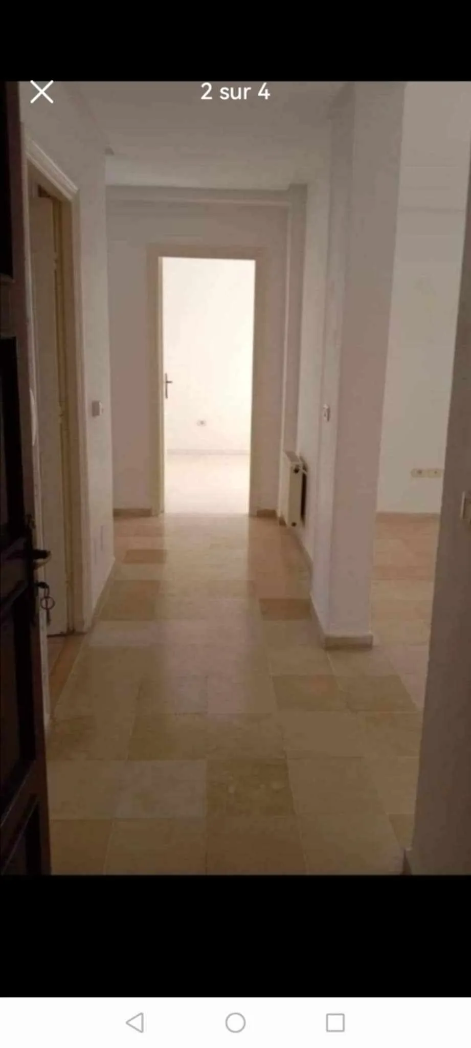  un appartement s+2 au 4éme étage (avec ascenseur) vide a louer situé a Bardo 2 en face pâtisserie ranim 