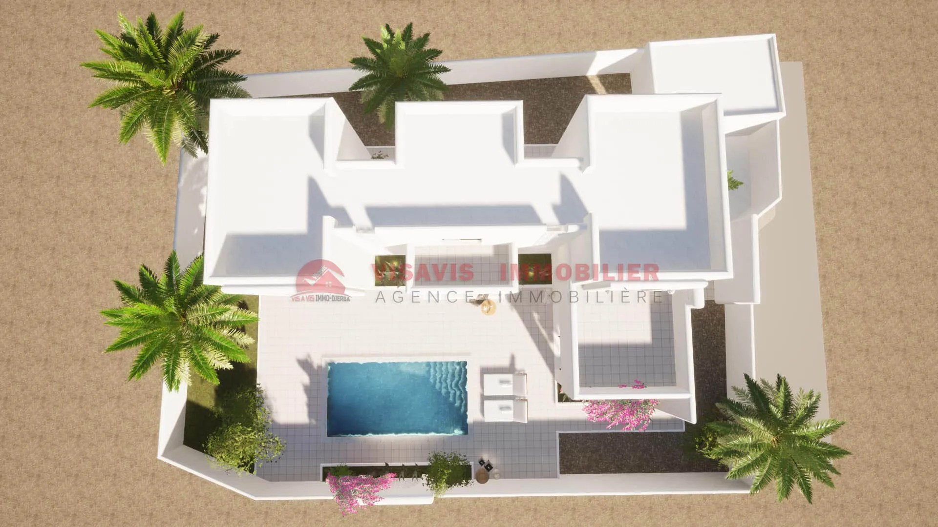  CONSTRUCTION CLÉ EN MAIN - VILLA AVEC PISCINE ZU DJERBA - RÉF P691 