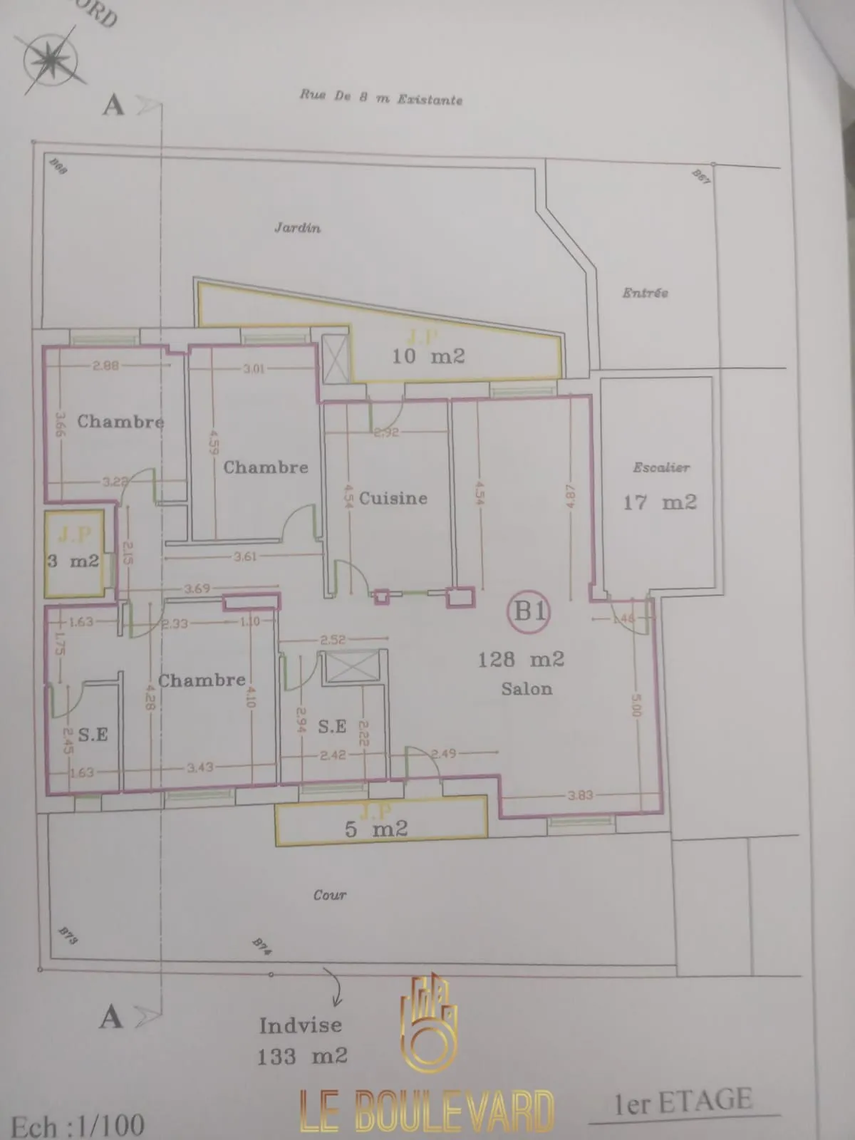  A Vendre Appartement S+3 Au 1ér étage Situé à Cité Ennacim (Mora), Nabeul 