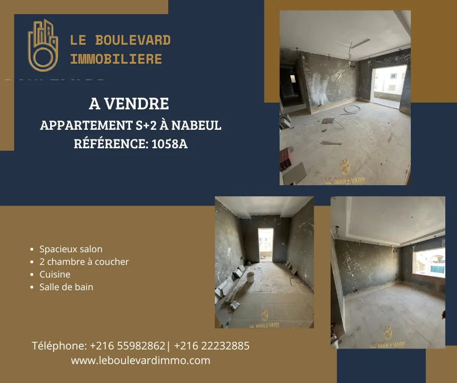  A louer appartement S+2 lieu sahloul 4 