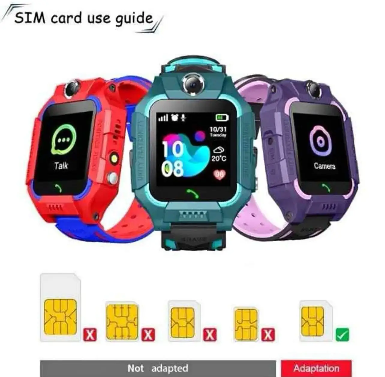  Smart watch kids Smart 2030 - C002 - Call - GPS - Au Meilleur Prix en Tunisie 