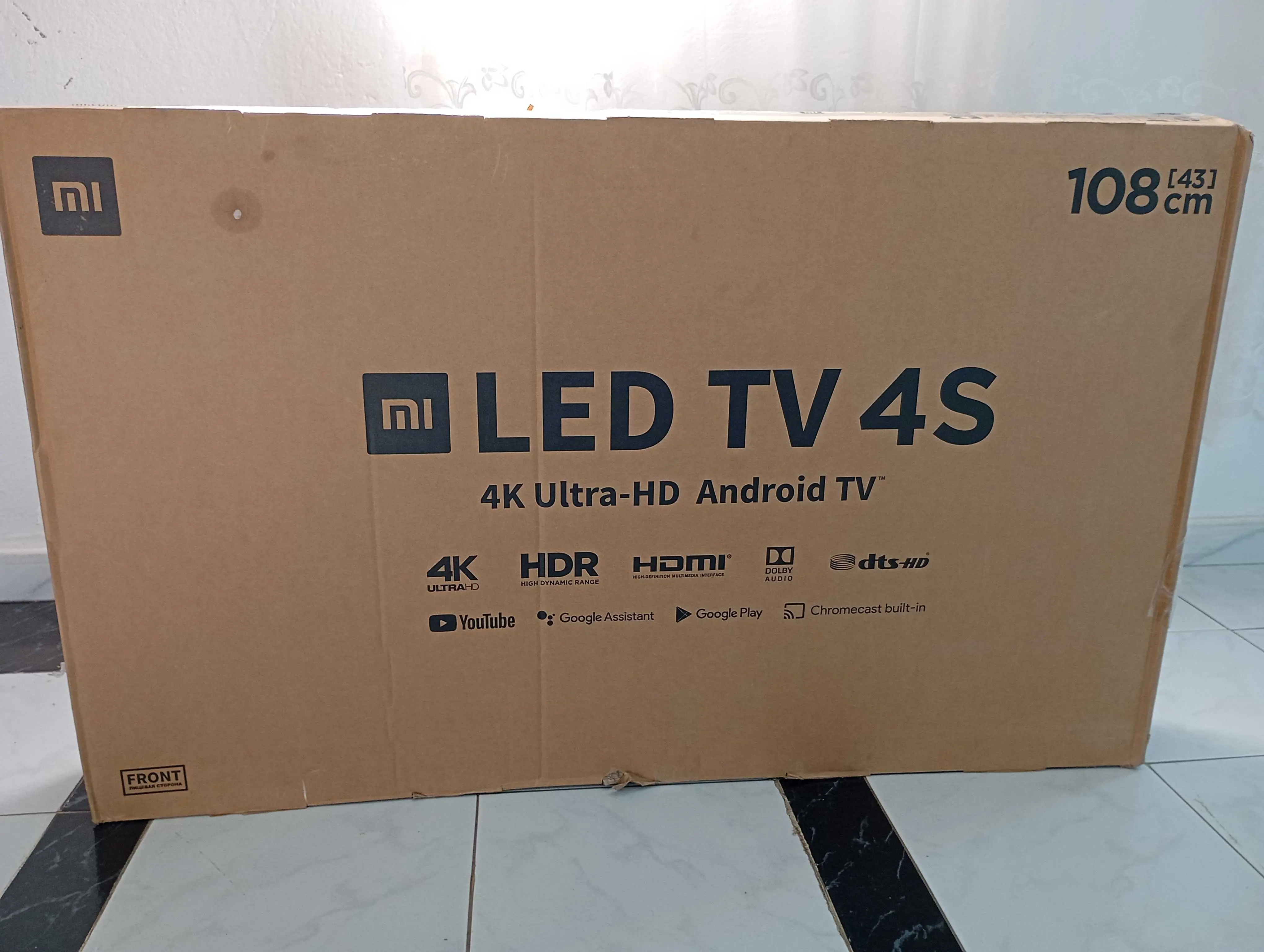  TV xiaomi 43 smart android 4k dans l'emballage 