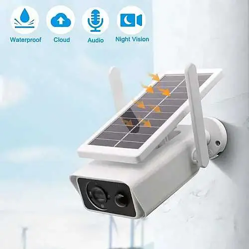  Caméra de surveillance Solaire Wifi 