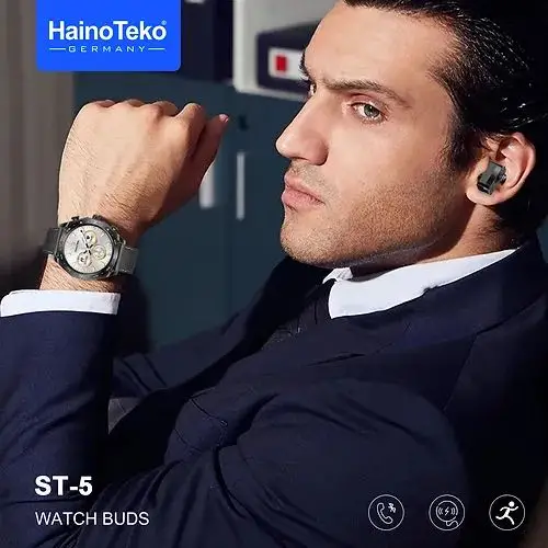  Haino teko ST5 smart watch avec Ecouteurs sans fil - Au Meilleur Prix en Tunisie 