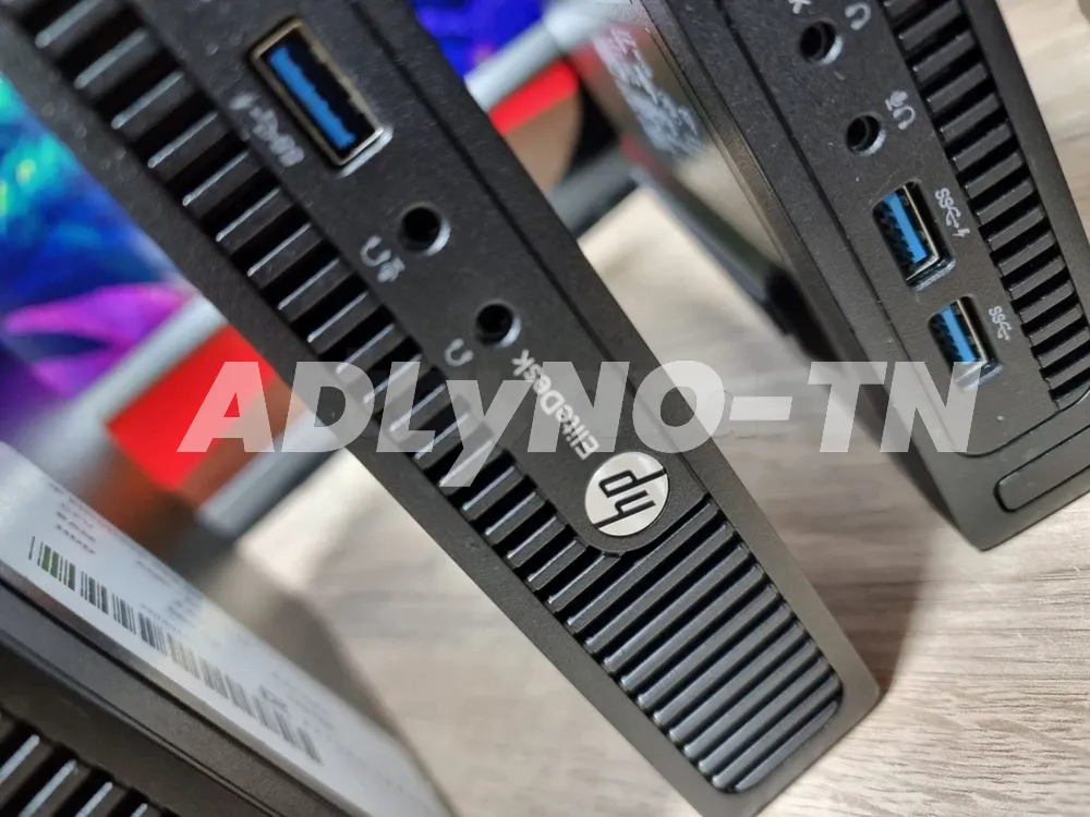 ? Des Unité Mini ? HP EliteDesk 705 G3 ? Importés ? AMD A6-8570E ? 8 Go RAM DDR4 ? 256 Go SSD ? 399 DT ?