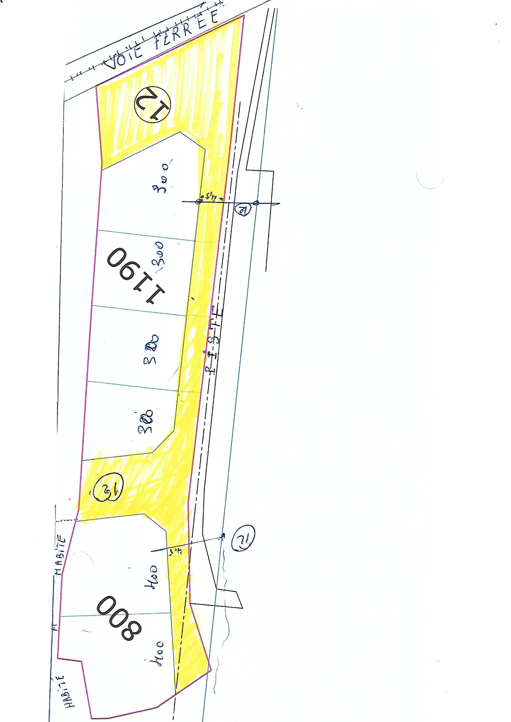    Terrain enregistré zone