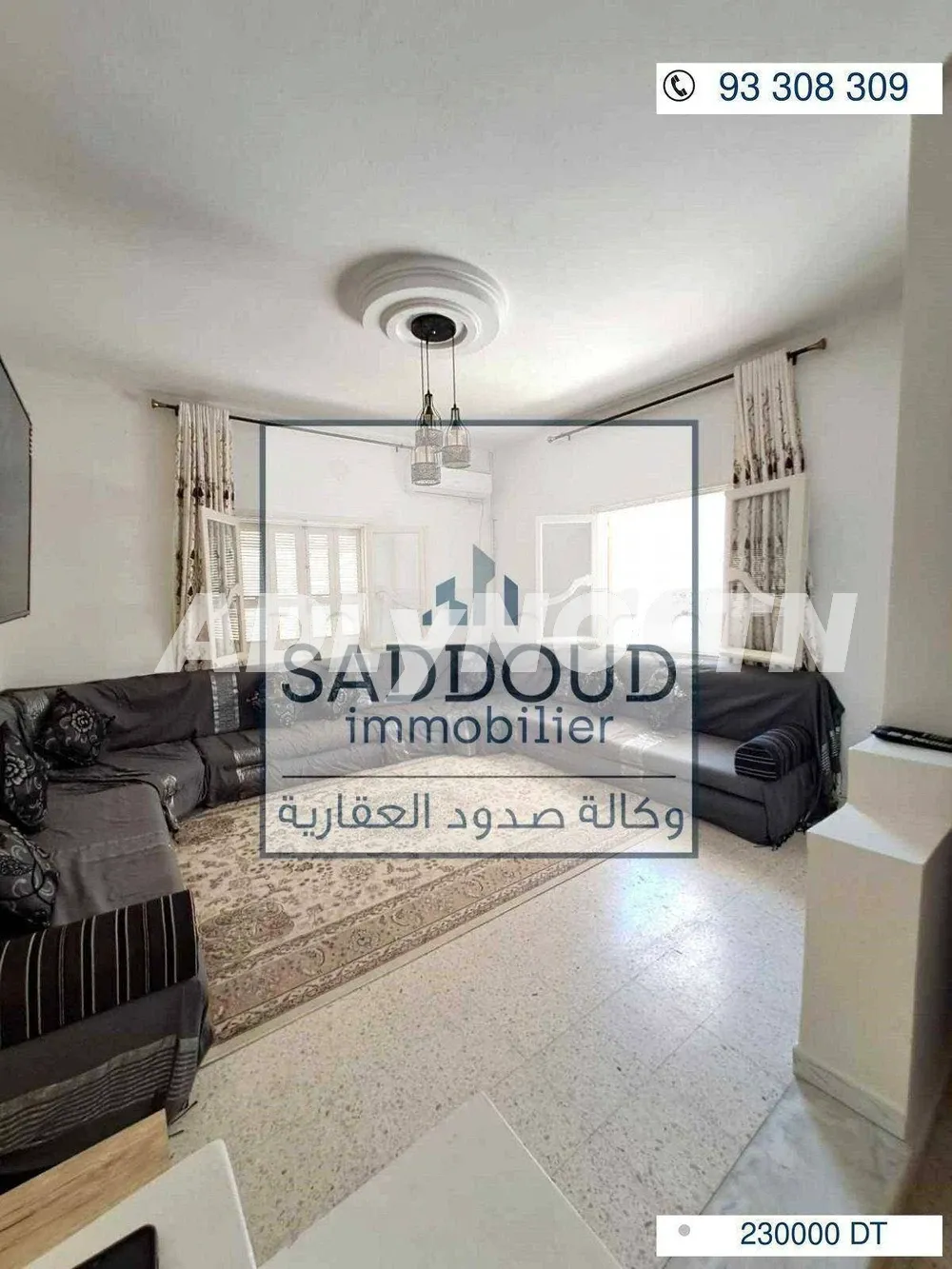 À vendre étage de villa à route Mahdia km 5 (مركز بشة)