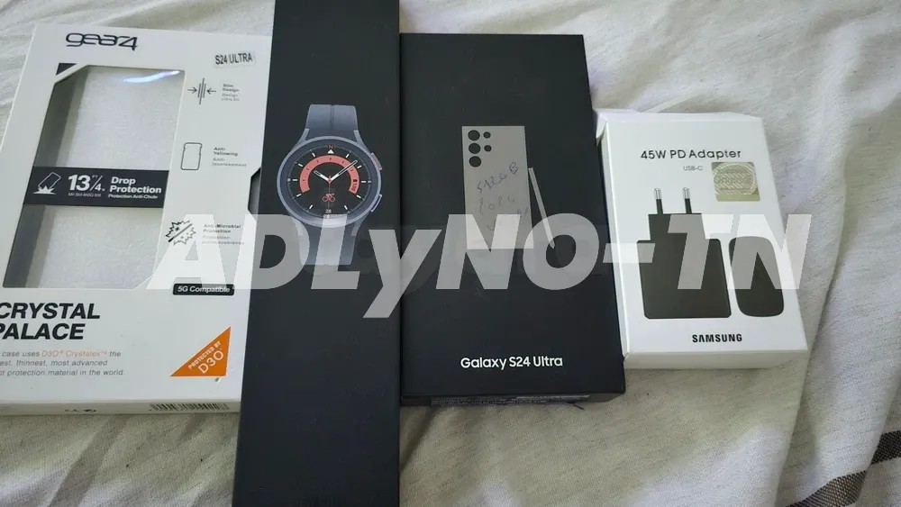 Pack sumsung s 24 ultra 512gb et watch 5 pro