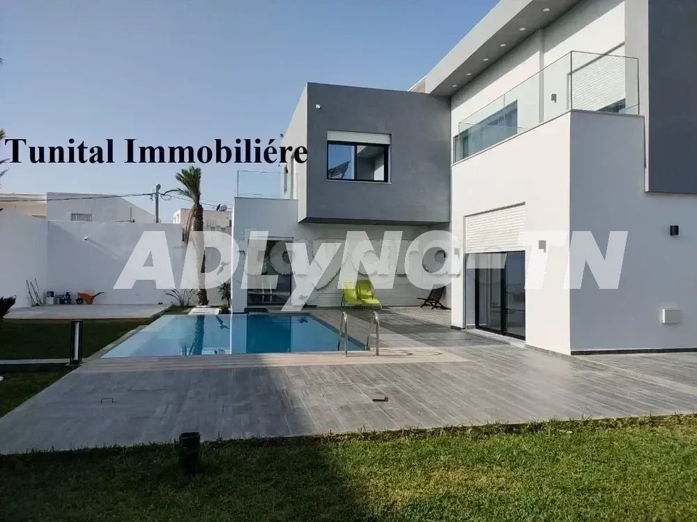 Gammarth village quartier résidentiel a vendre villa neuve haut Standing