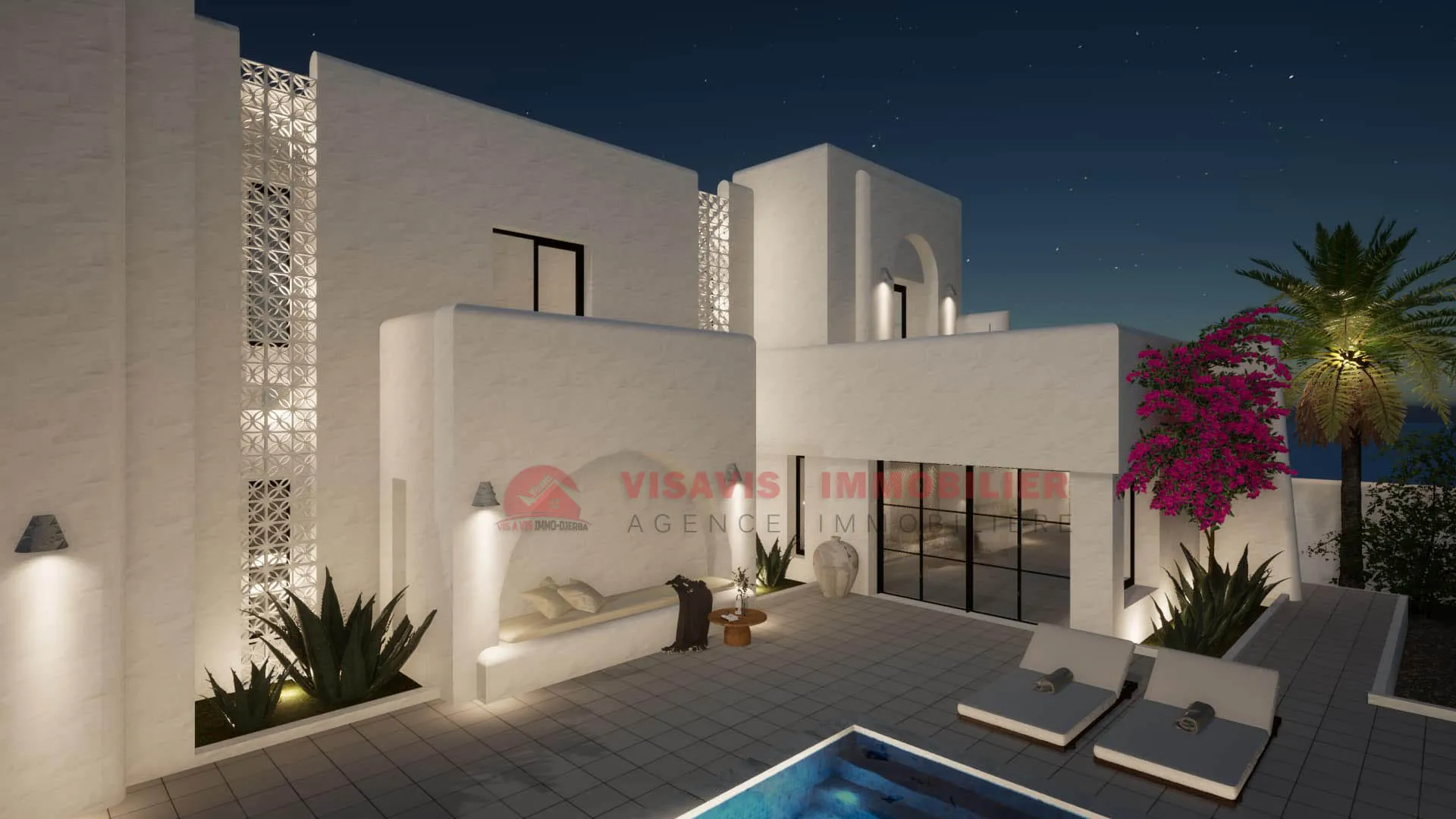 CONSTRUCTION CLÉ EN MAIN - VILLA AVEC PISCINE ZU DJERBA - RÉF P691