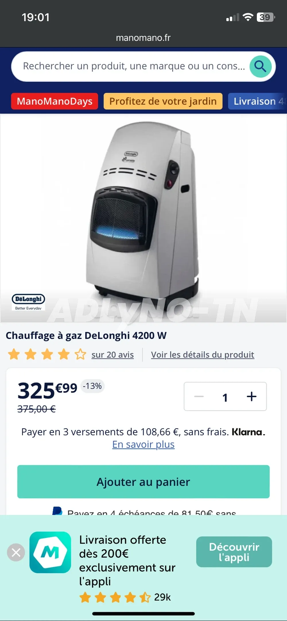  une machine à laver 