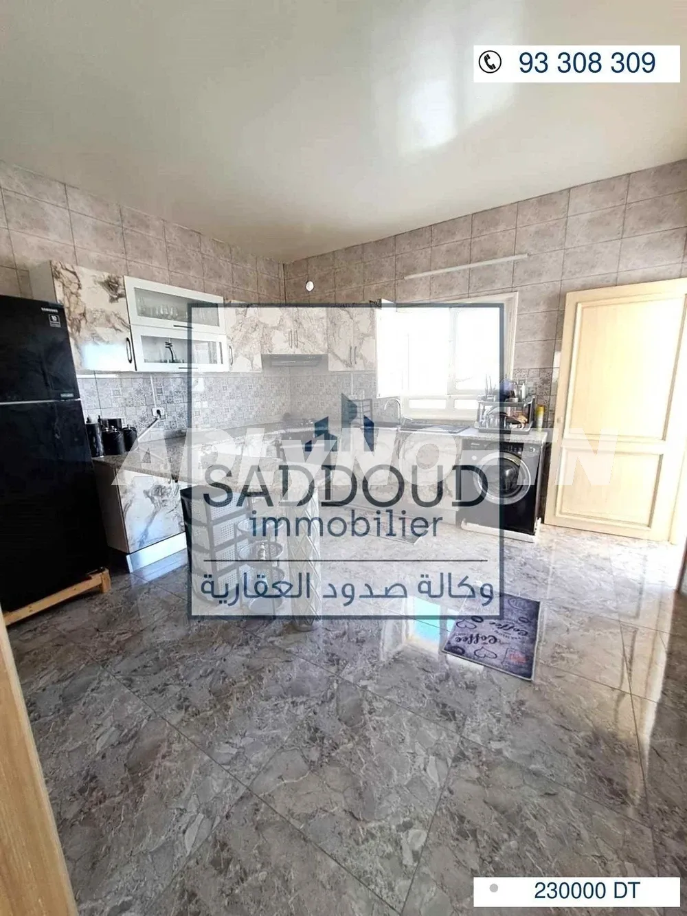 À vendre étage de villa à route Mahdia km 5 (مركز بشة)