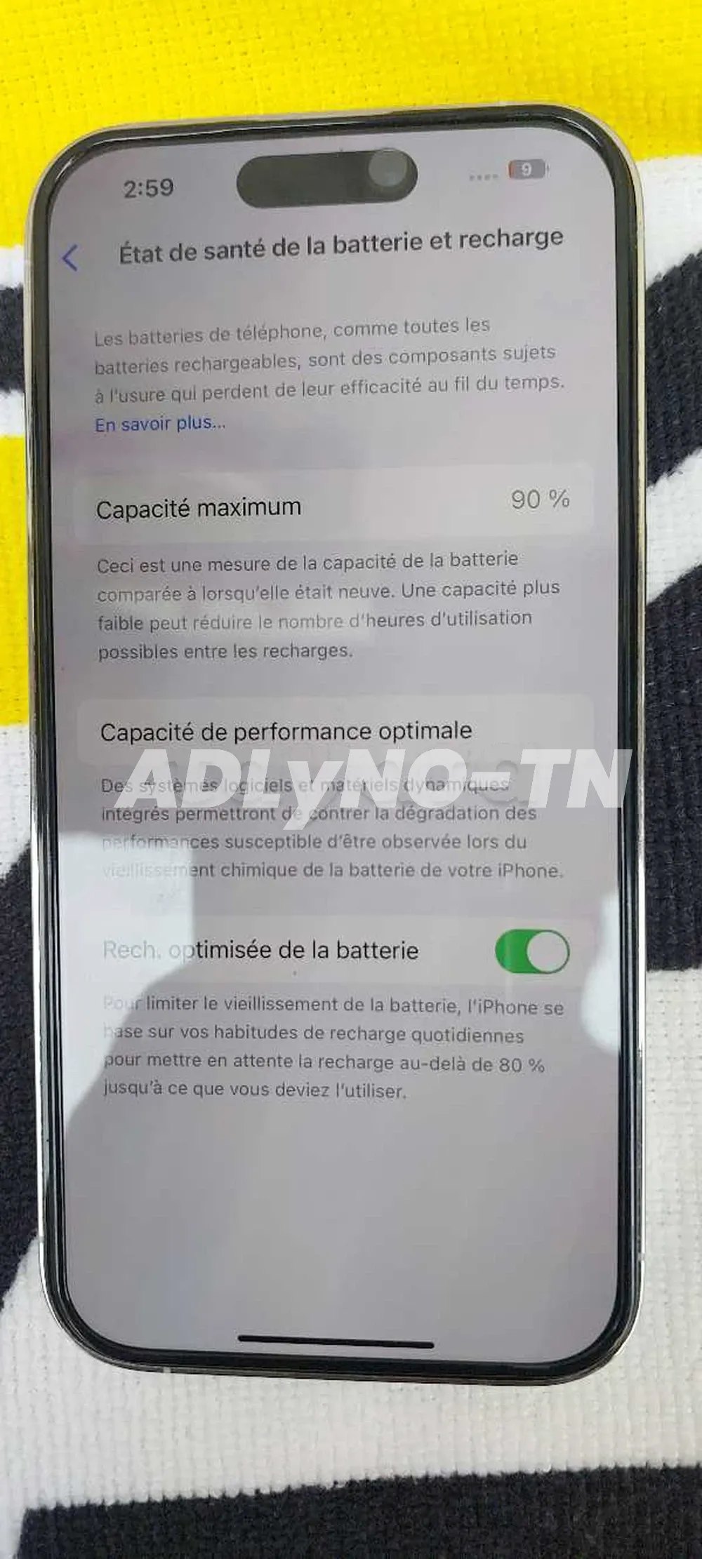 iphone 14 pro 256gb neuf batterie 90